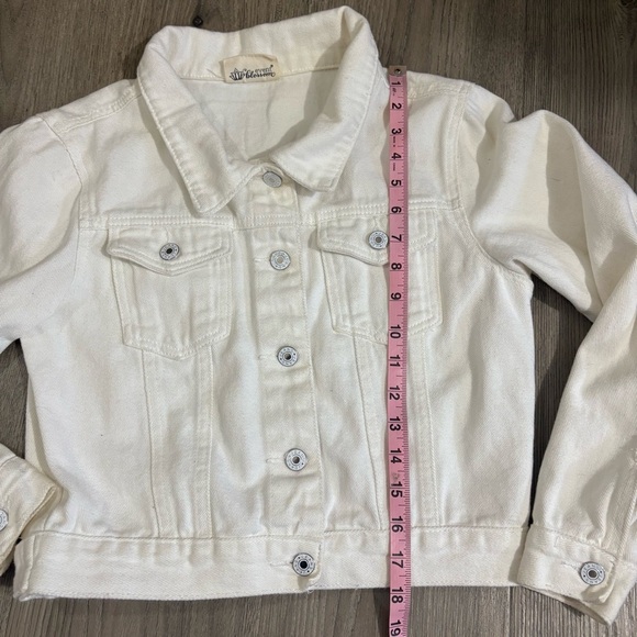 Event Blossom Bride White Denim Jacket Sz S/M Rhinestone Bridal Bachelorette - Picture 7 of 15